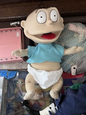 VINTAGE 1997 VIACOM MATTEL THE RUGRATS TOMMY PICKLES Teal Shirt White Diaper