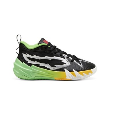 PUMA  X 2K Scoot Zeros Basketball  Youth Boys Black, Green Sneakers Athletic Sho