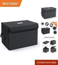 Elegant 7-Inch Vinyl Record Storage Box Holds 60 Records, Foldable Design