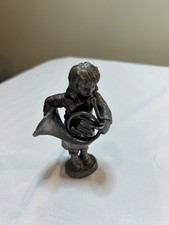 Michael Rucker Pewter Children’s Orchestra Girl French Horn Collectible