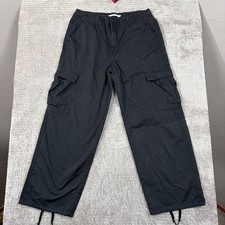 Levis 94 Baggy Cargo Pants Mens 30x30 Black Utility Streetwear A4707-0000