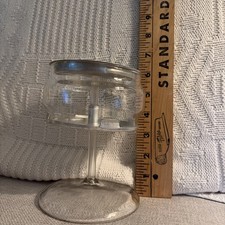 VINTAGE PYREX GLASS COFFEE POT PERCOLATOR VACUUM PUMP STEM -BASKET-COMPLETE