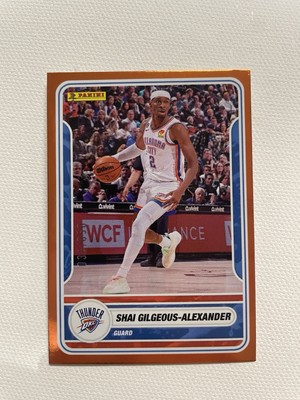 Shai Gilgeous-Alexander /50 Orange Panini NBA Sticker And Card Collection 2023 