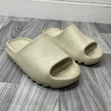 Adidas Yeezy Bone Tan Slides Mens Size 8 Slip On Open Toe Sandals Kanye West