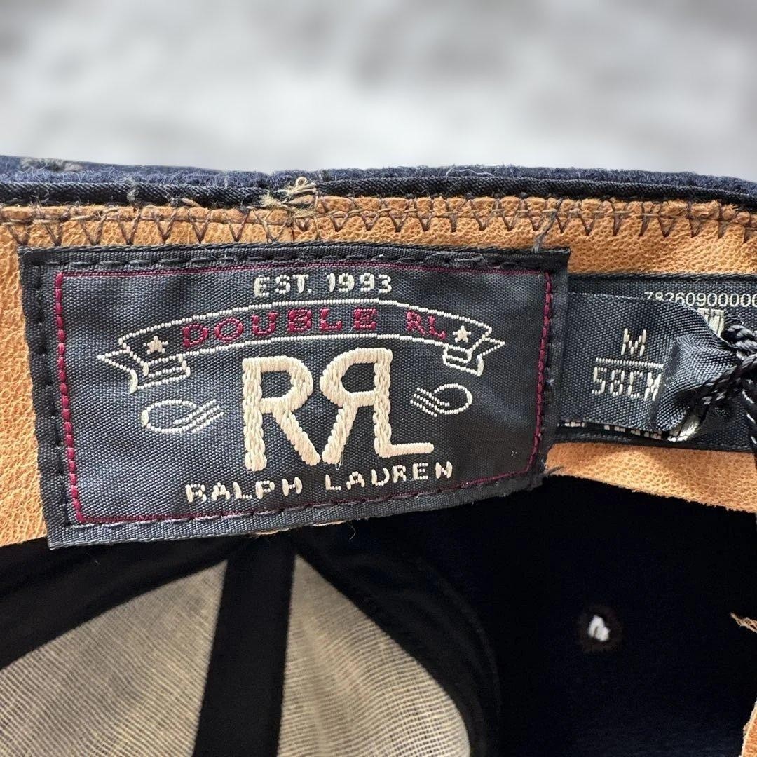 RRL Double RL One Star Wool Baseball Cap Navy Felt Star Size M