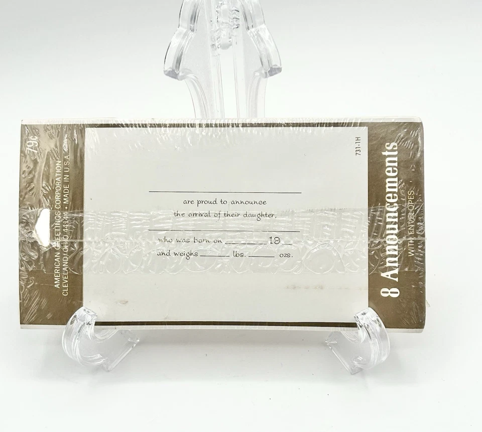 Винтажные детские открытки American Greetings упаковка из 8 новых из старых запасов - Изображение 2 из 3