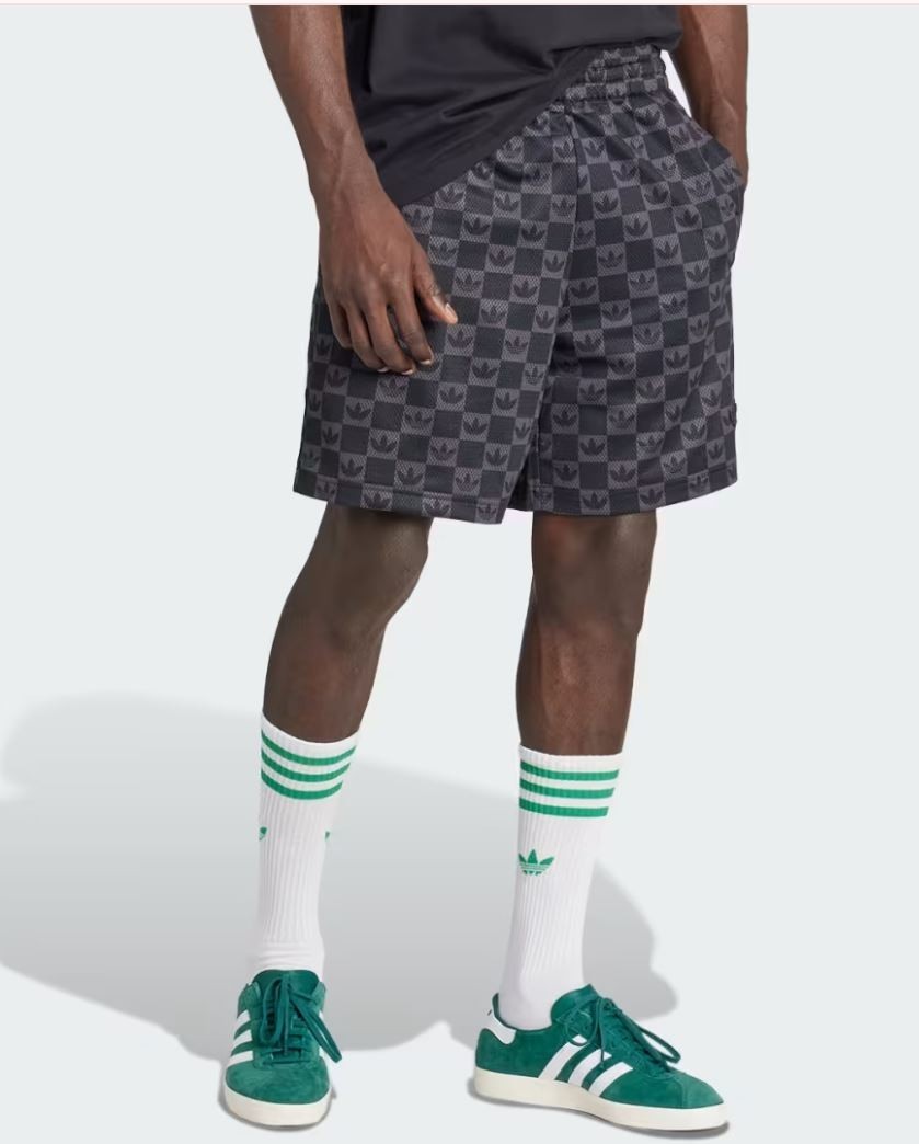 NEW MENS ADIDAS ORIGINALS MONOGRAM PRINT TREFOIL SHORTS ~SIZE 2XL