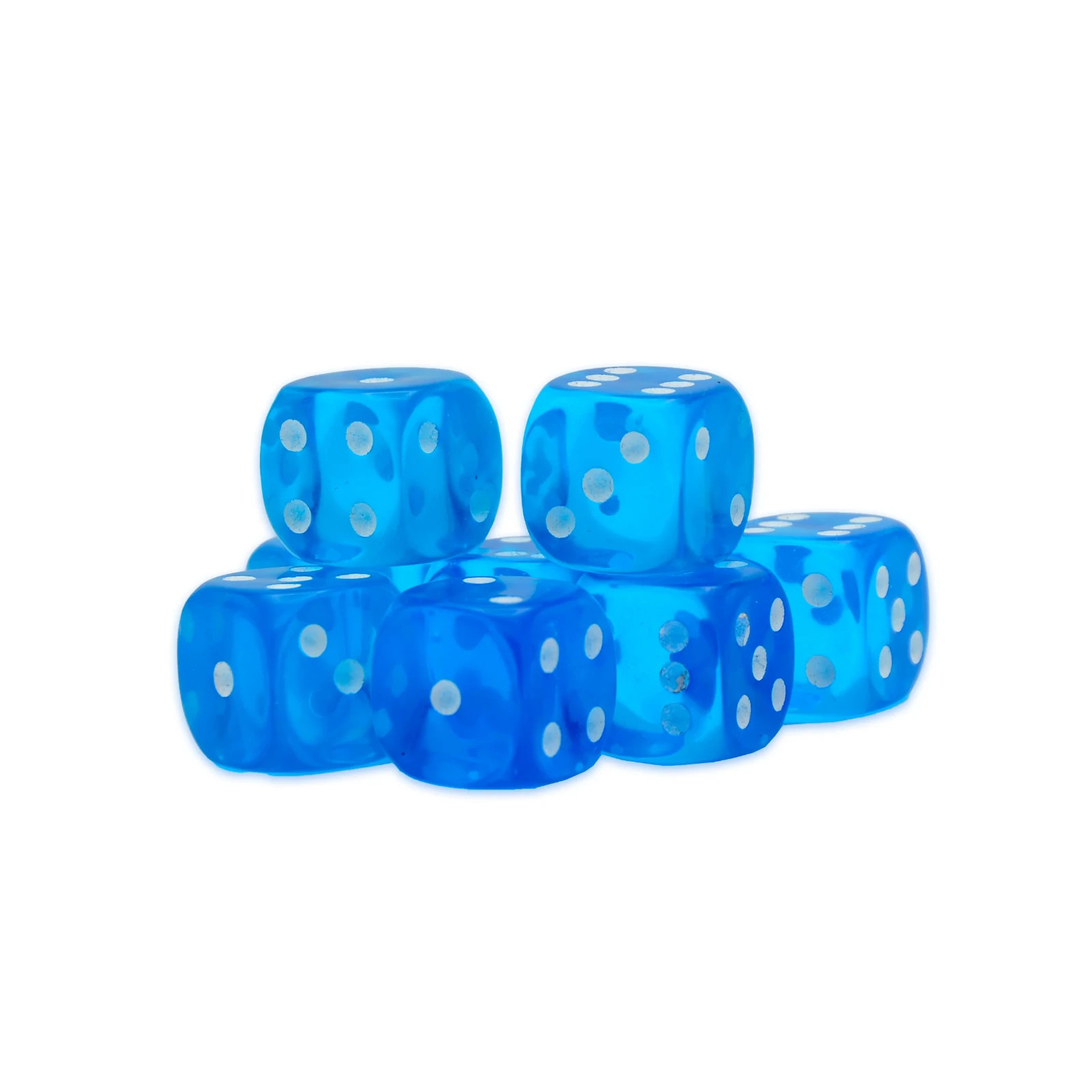 D6 Dice Set of 8 - Sapphire - Warlord Games - Brand New