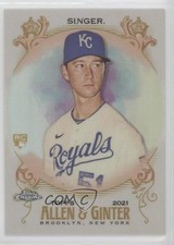 2021 Topps Allen & Ginter Chrome Refractor Brady Singer #117 0g27