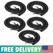 5 Pack Phone Cord Landline8Ft Uncoiled / 1.4Ft Coiled Landline Phone Handset Cab