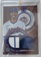 Topps Tribute Dual Relics Francisco Lindor Purple #DR-FL /50 Guardians 2018 MLB