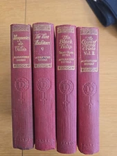 Alexandre Dumas Vintage T. Nelson & Sons Hardcover Red Set Rare