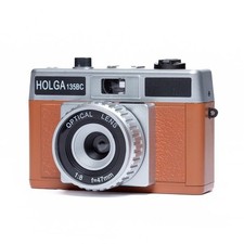 HOLGA H-135BC 35mm Film Camera Brown Silver Plastic Toy Camera