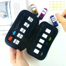 Flash Drive Case USB Storage Case 10 Slots, Portable Thumb Drive USB Holder
