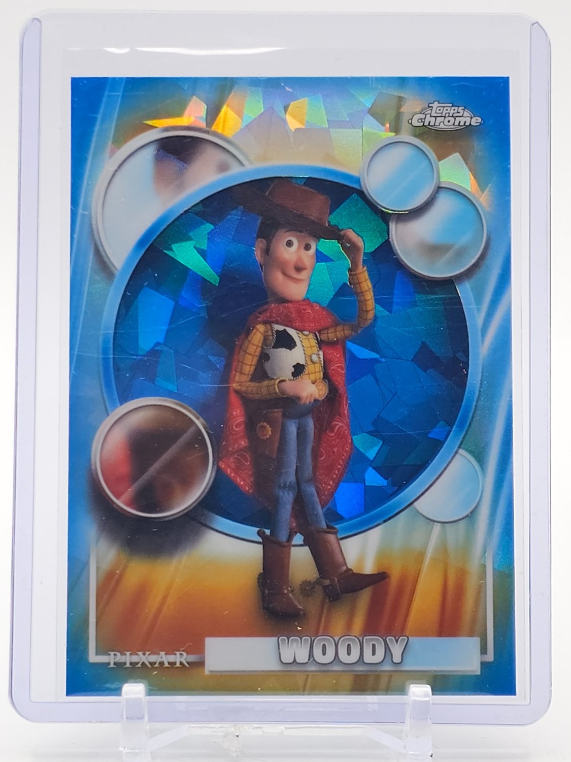 2026 Chrome Disney Pixar Sapphire Woody #194 Blue
