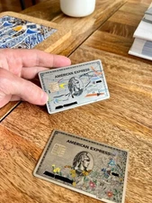 YOUR NAME. Personalized American Express Platinum card. AUTHENTIC. Collectible.