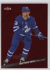 2025-26 Upper Deck Fleer Ultra Medallions Ruby Red /50 Matthew Knies #M-38 6kv