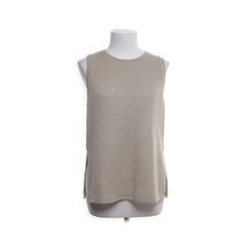 H&M, Pullunder, Größe: M, Beige/Grün, Polyester/Viskose, Einfarbig, Damen #Hq9