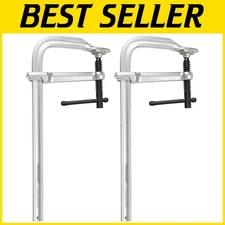 12-Inch Heavy Duty F Clamp x2 - 1200lbs Strength