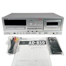 TEAC AD-850 CD Cassette Player Recorder Combo...