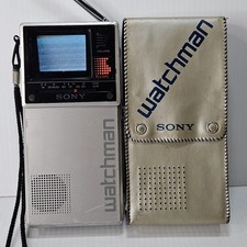 Vintage Sony Watchman FD-20A Handheld Portable ANTENA TV Television  Works Great