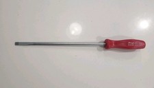 Snap On Sdd480 Flat Head Slotted 8 Long Screwdriver Vintage Red Hard Handle New