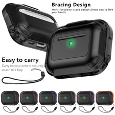 For AirPods Pro 3 Case Shockproof Hybrid Hard Full Protection Cover with Lanyard