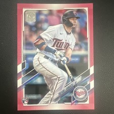 Topps Update Trevor Larnach Pink Parallel RC #US6 Serial #35/50 Twins 2021