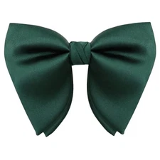Oversized Bow Ties for Men, Adjustable Pre Tied Mens Bow Tie, Emerald Green