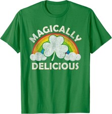 Magically Delicious Lucky Clover Saint Patricks Day Unisex T-Shirt