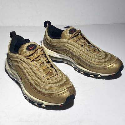 Nike Air Max 97 OG QS Metallic Gold White US Men's Size 11 Sneakers 884421-700