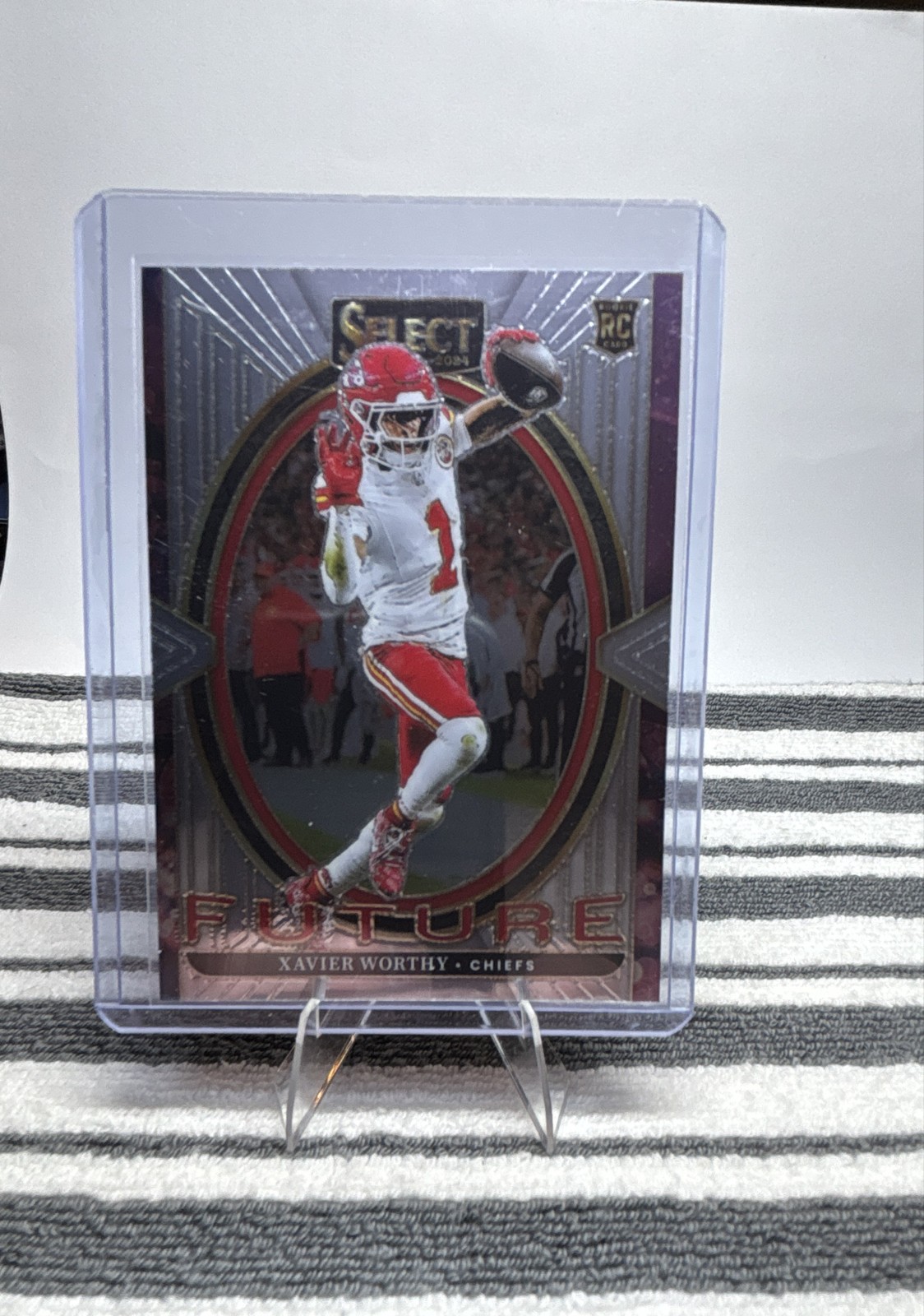 2024 Panini Select - Select Future Xavier Worthy #8 (RC)