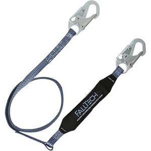 Lot Of 3 FallTech 3 ft. Energy Absorbing Lanyard Single-leg with 2  #8253