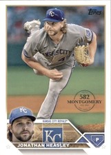 2023 Topps 582 Montgomery Club - Jonathan Heasley Kansas City Royals Card #346