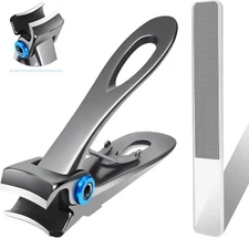 Extra Large Long Handle Toenail Clippers - 17mm Wide Jaw for Thick Nails New