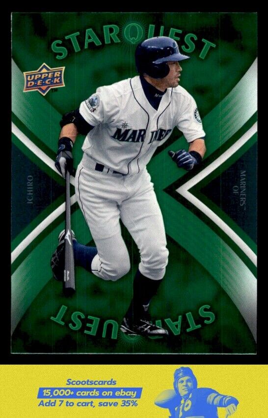 2008 Upper Deck First Edition Ichiro StarQuest Green Common 2008 Upper Deck First Edition Ichiro StarQuest Green Common