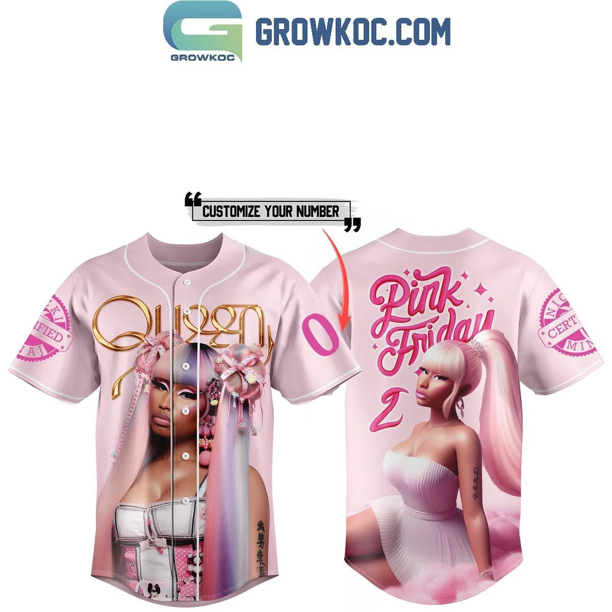 Nicki Minaj Pink Friday 2 Tour 2024 True Fan Personalized Baseball Jersey