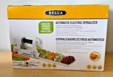 BELLA Automatic Electric Spiralizer 4-Blade Vegetable Noodle Maker 14664 | NEW S