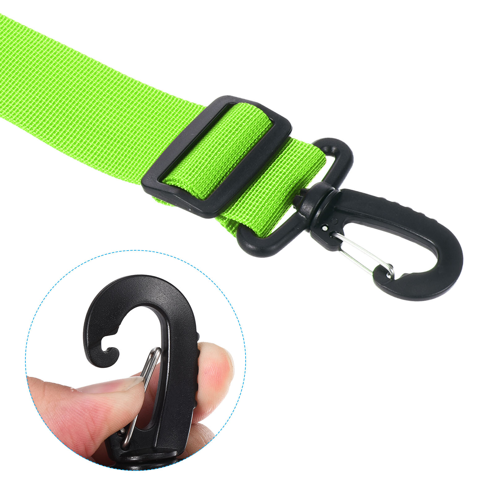 SALOMON Cinghia Porta Sci 110cmx3 8cm Confezione da 4 Cinghia per Scarponi da Snowboard Verde Chiaro