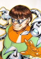 Dr.Octopus,Spider-Man,fan art,drawing,markers,comics,manga,painting