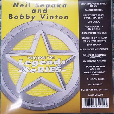 LEGENDS KARAOKE CDG NEIL SEDAKA AND BOBBY VINTON OLDIES #124 17 SONGS CD+G MUSIC