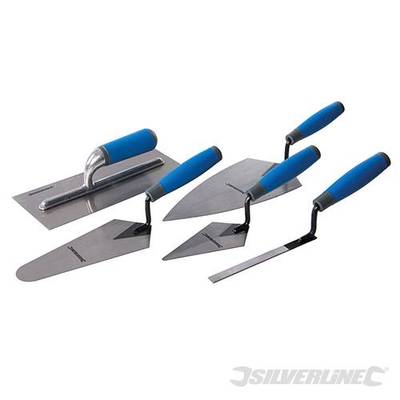 SILVERLINE KELLEN SET SOFT GRIP 5-TLG HANDZIEGEL VERPUTZEN BAUER 395016