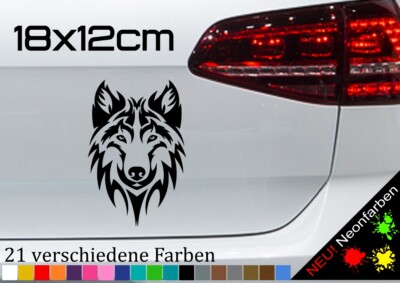 Wolf Tuning Aufkleber Racing Treffen Werwolf Tribal Tattoo Eco Decal JDM 18x12cm