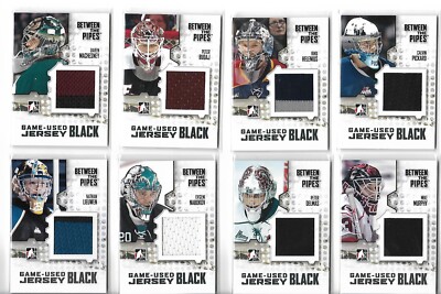 2009-10 Between The Pipes Jerseys Black 16 Cards LOT Holtby,Quick,Pickard,Budaj.