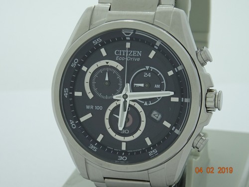 citizen mens eco drive chronograph watch h500-s082005