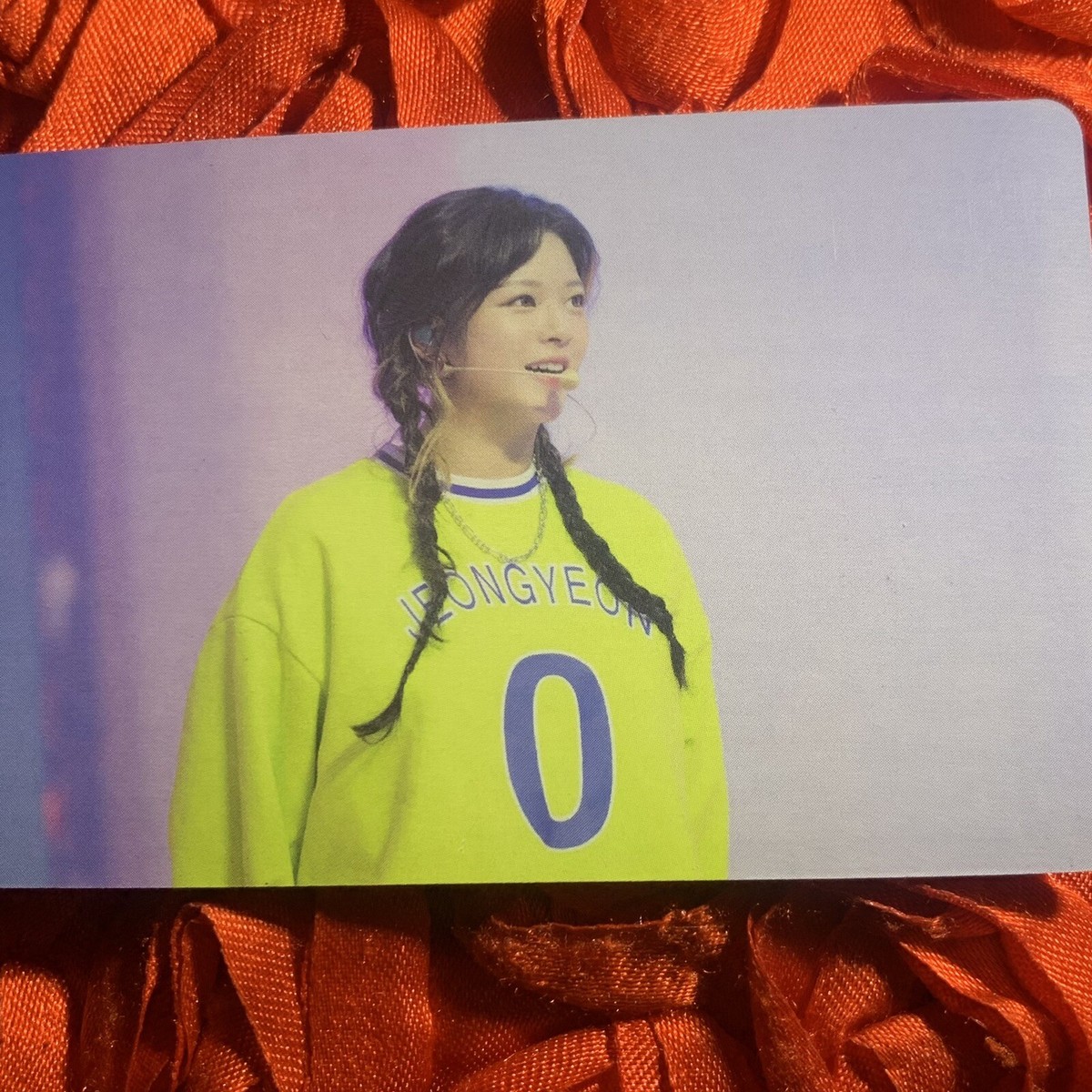 Jeongyeon TWICE 2024 Suits Celeb K-pop Girl Photo Card Yellow