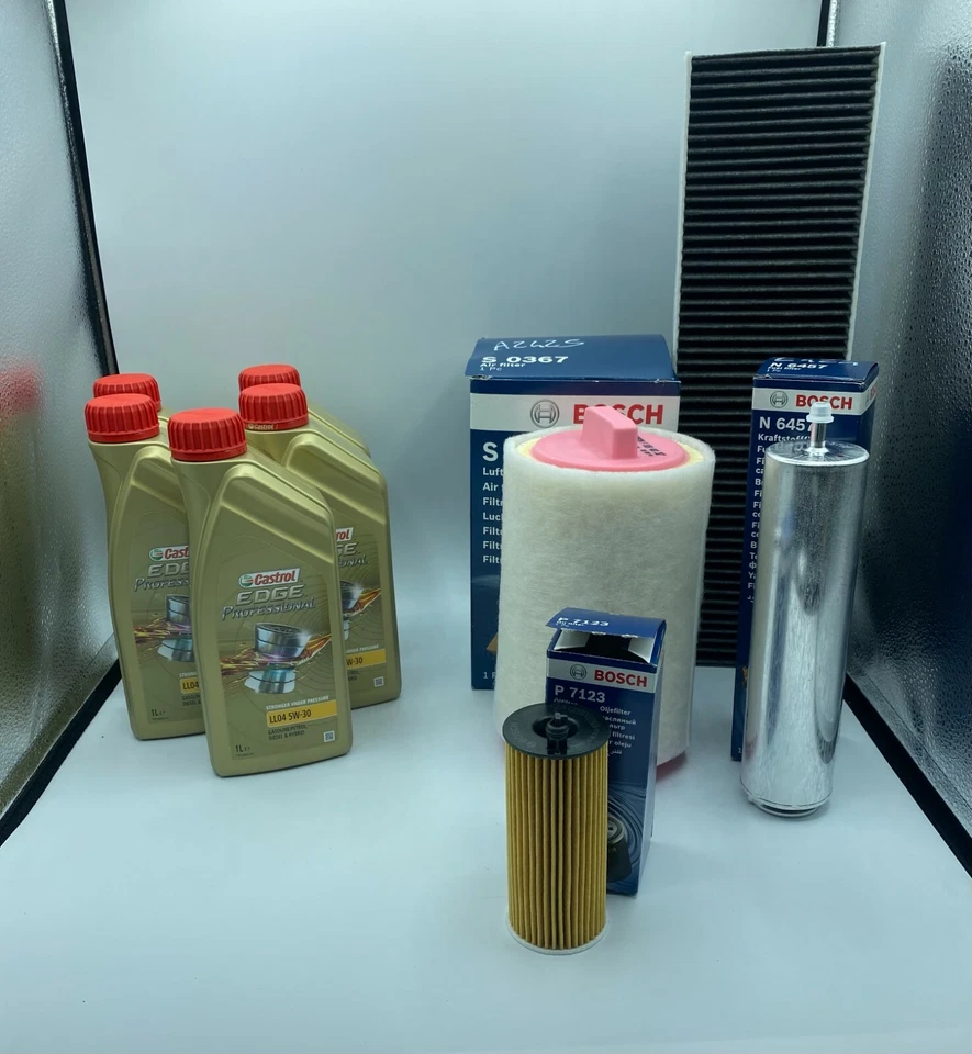 KIT TAGLIANDO 4 FILTRI BOSCH 5 LITRI LT CASTROL 5W30 MINI COOPER D 1.6 D 82KW