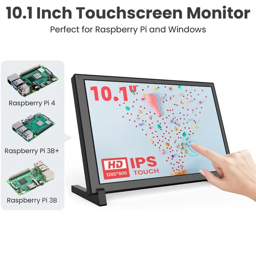 10" Raspberry Pi Monitor 1024x600 Touchscreen HDMI Screen for Raspberry 4B/3B+ - Picture 4 of 12
