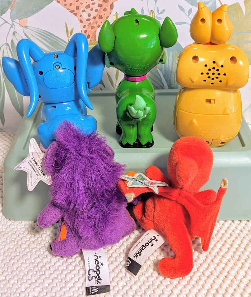 LOTE de Figuras Electrónicas Thinkway NeoPets Usadas NO PROBADAS Lote de Peluche McDonalds De Colección Foto 4 de 4