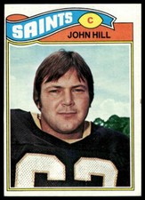 1977 Topps #117 John Hill RC New Orleans Saints
